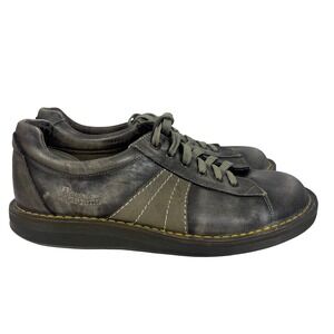 Y2K Dr‎ Martens Distressed Leather Oxford Sneakers Taupe Bronze Size 9 (clo592)